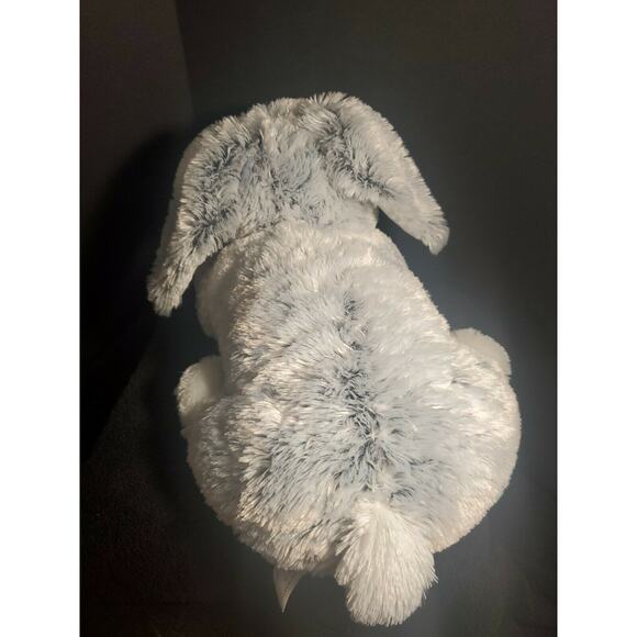 Realistic 18 in Grey and White Rabbit Plush - Picture 4 of 5
